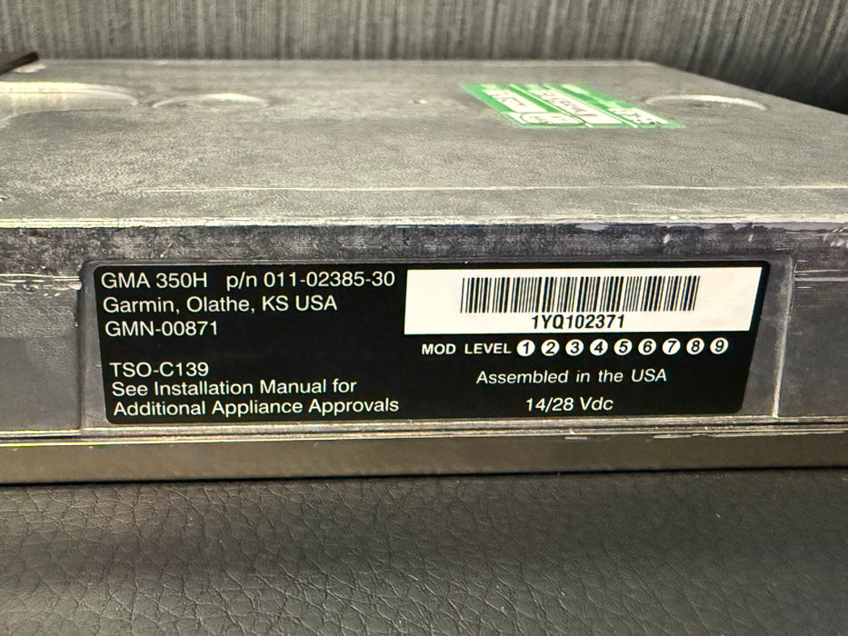 Garmin GMA 350H / PN: 011-02385-30
